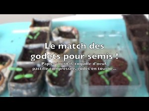 ✿ Comparatif des godets pour semis dégradables | tourbe, fibre coco, papier journal, coquille d'œuf