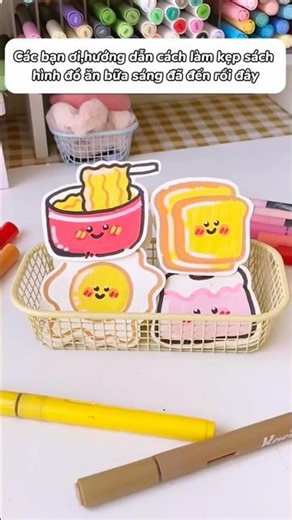 How to make super cute book clips with paper super easy #diy #desksetup #handmade #viralvideo #craft