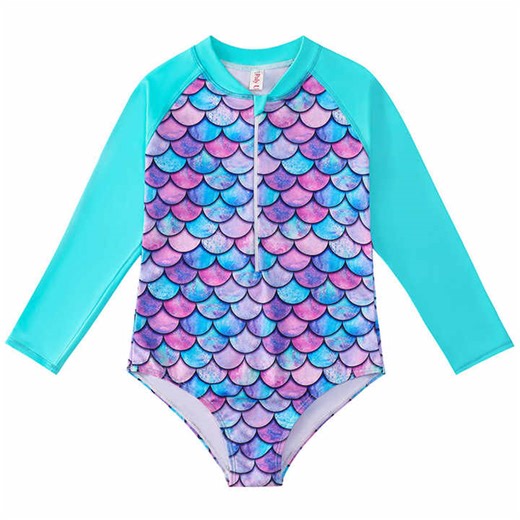 Little Girls Cute Flower Pattern Swim Suits Baby Girl Swim Wear Beachwear One-piece Swimsuit