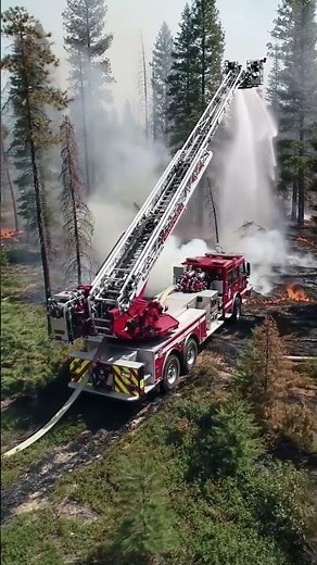 Biggest Fire Truck Ever Takes On Wildfire!