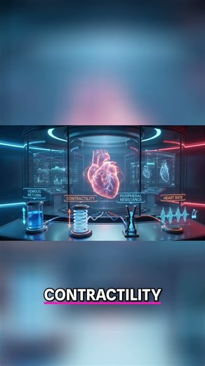 Cardiac Output: The 4 Pillars Controlling Your Heart! #shorts