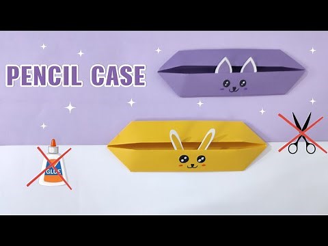 Easy cute pencil case ideas / how to make paper pencil case /pouch / paper craft