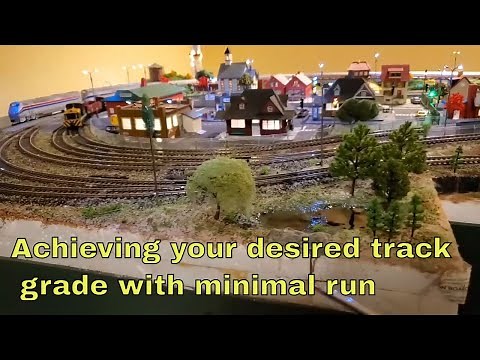 Model train grades : Achieving the proper rise with minimal run (length)