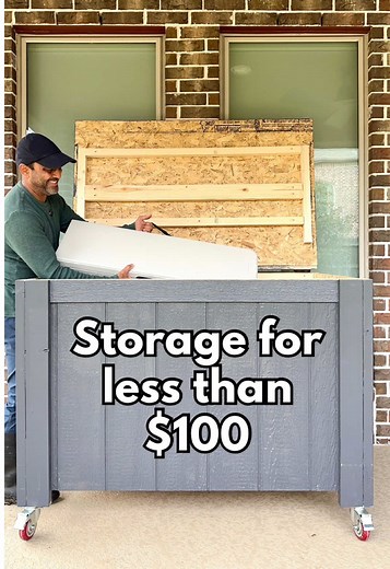DIY Storage Box for Tables and Benches Under $100