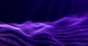 Abstract Purple Particle Wave Flowing Background Loop