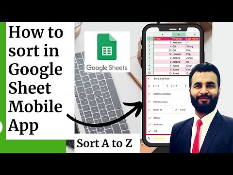 How to sort in google sheet mobile app || Google Sheets: HOW TO SORT ASCENDING & DESCENDING ORDER