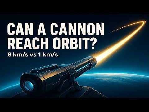 Could a Cannon Actually Launch Something Into Orbit? (The Real Physics)