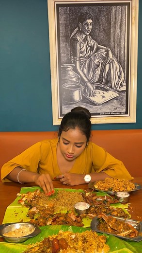 Yuvarani Mohan🧿 on Instagram: "Tag your friend and family, ask them for a treat @cholan_mess Recently tried their Newly Introduced Mutton Varauval Biriyani.Biriyani Tossed with mutton masala and the wholesome flavour makes everyone to drool over it.Unlike other SEERAGA samba Biriyani ; its kinda spicy enough.Definitely a must go for spice lovers. In the Frame: Chicken Milagu Soup Mutton Sukka Chicken Pepper Roast Naatu Kozhi Varuval Eral Thokku Nandu Perattal Mutton Varuval Biriyani Paneer Sukk