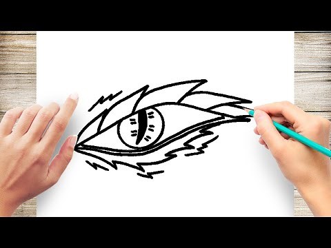 How to Draw Dragon's Eye Easy