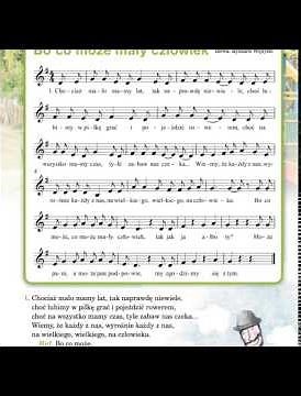 Bo co może mały człowiek Muzyka Elementarz Odkrywców klasa 2