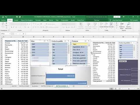 CONEXIÓN DE INFORMES EN TABLAS DINÁMICAS