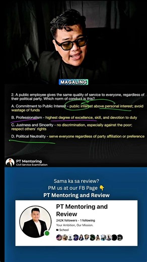 Civil Service Exam Sample Question #21