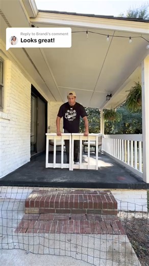 Reply to @Brandi installing a gate on our porch ! #diy #outdoordiy #porch #porchdecor #homediy #HomeRenovation #homeimprovement #homeprojects #HomeDecor #decoration | Dreww