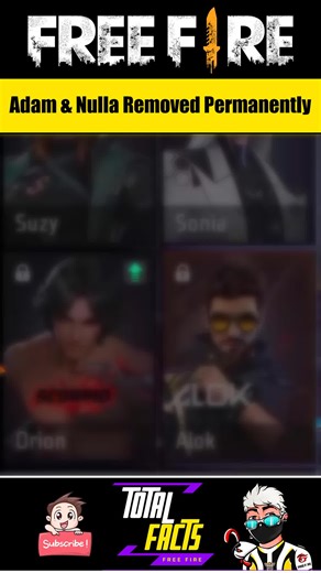 Free Fire's Oldest Characters Adam and Eve Removed
