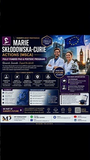 MSCA phd &postdoc fully funded scholarships
