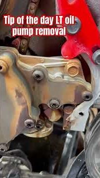 LT engine oil pump removal tip #automobile #mechanic #mecanic #chevy #autorepair #localmechanic