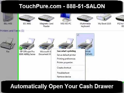 How To Automatically Open Your Cash Drawer - www.TouchPure.com