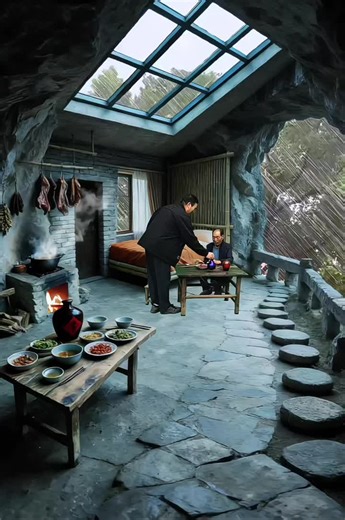 Cozy Cabin Retreat on a Rainy Day