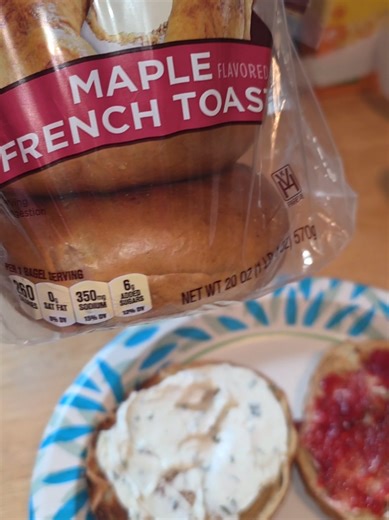 Maple French Toast Breakfast Bagel Recipe