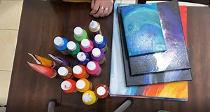Acrylic Paint Dollar Tree Review for Acrylic Pouring - Fluid Texture Art - Love Acrylic Painting