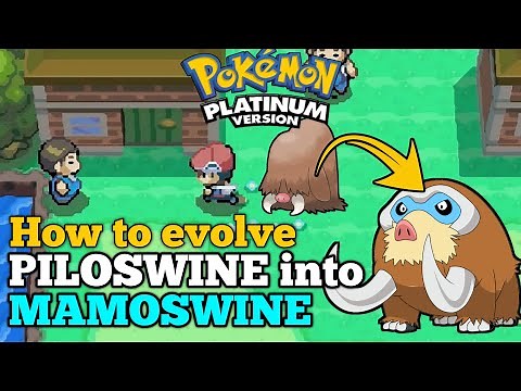 How to evolve PILOSWINE into MAMOSWINE in Pokemon Platinum