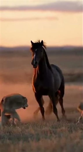 Wild Horse Battle for Survival! Nature's Fierce Love. #Wildlife #Horses #Nature #Survival