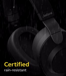 Jabra Elite 85h Titanium Black Bluetooth Noise-Canceling Headphones, Over-Ear, 36-Hour Battery Life, Water Resistant, ANC, SmartSound, Fast Charging