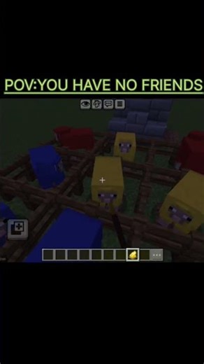 you have no friends #mcpe #mc #minecraft #minecraftshorts #evoker #tictactoe #minecraftmemes #gaming