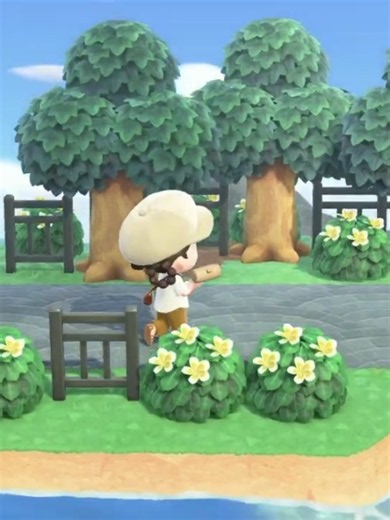 【あつ森-マイデザなし】博物館庭園と海浜公園⛲️🌳現実にもありそうな空間がエモい🤤こんな博物館は通いたい！-真夏の限界会社員は休暇でどこに行こうかばかり考えて観光地を再現するのでした。。01