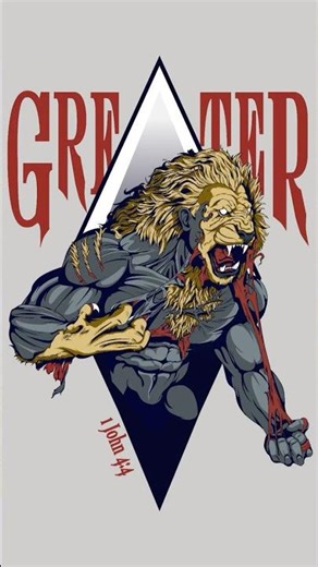 Greater Drawing Inspired by 1 John 4:4