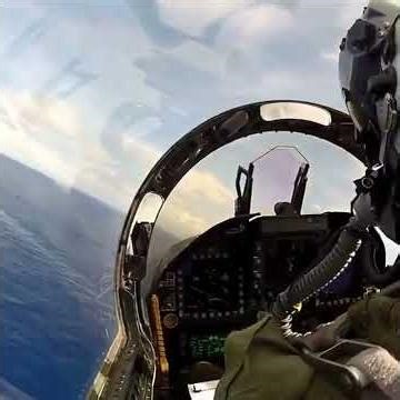 Cockpit View of F/A-18 Landing on Aircraft Carrier 😱🔥