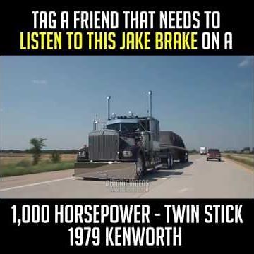 1979 Kenworth Jake Brake Sounds Satisfying!