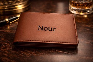 Personalized Leather Wallet, Custom Slim Wallet, Customized Bifold Wallet - Etsy