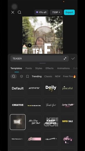 How to Create Text Template in CapCut (Easy Tutorial)#shorts