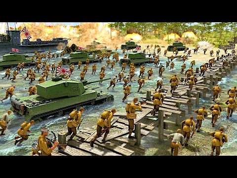 Deploying Full-Scale WW2 JAPAN ARMY Invasion of ISLAND DEFENSES! - Gates of Hell