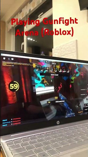 Playing Gunfight Arena (Roblox)