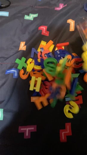 Chicka Chicka Boom Boom with my 82 piece alphabet magnets