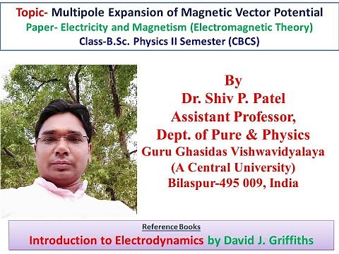 Multipole Expansion of Magnetic Vector Potential