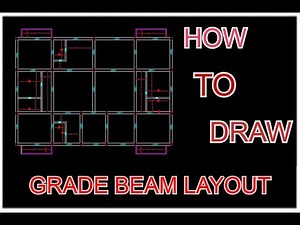 Grade Beam Lay out Plan in AutoCAD
