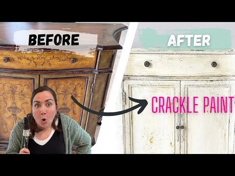 How to Crackle Chalk Paint - Old World Finish - French Country Style