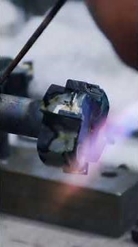 Brazing Carbide Tools with a 4,000 Degree Flame! 🔥 #shorts