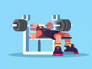 Bench press Animation