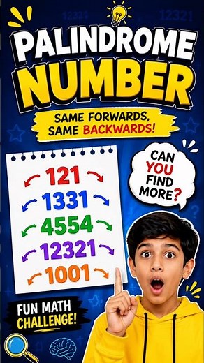 🔢 Can you spot the palindrome? 🤔✨ #MathMagic #class #class6 #ganitaprakash