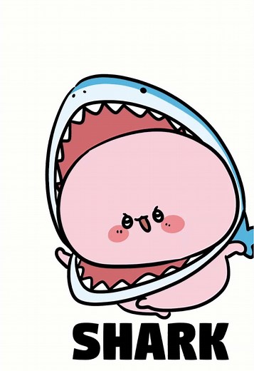 Squeaky Shark Adventures: Fun Illustrated Anime Moments