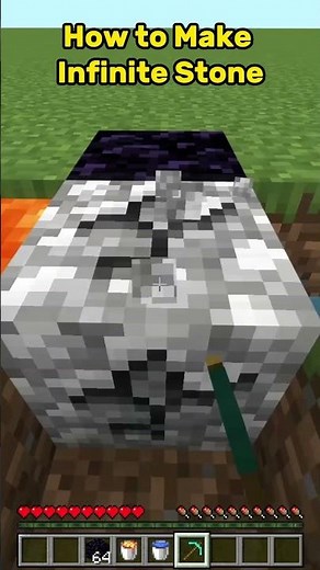 Infinite Stone Hack for Minecraft Builders! #minecraft #minecraftshorts #minecrafttutorial
