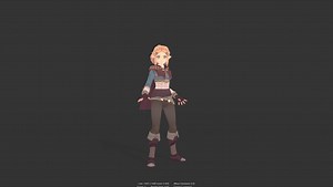 Princess Zelda Botw loop animation, Somy Bisht