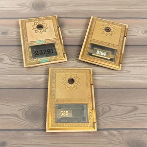 Vintage Post Office Box Doors and Frames | Industrial, Retro Storage, Wall Art, Home or Shelf Decor, Farmhouse & Steampunk Style - Etsy