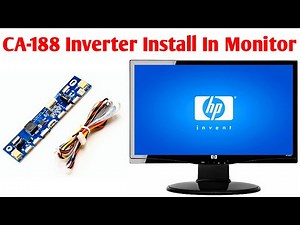 How To Repair HP LED Monitor Backlight Section Fault CA-188 Backlight Driver Install.