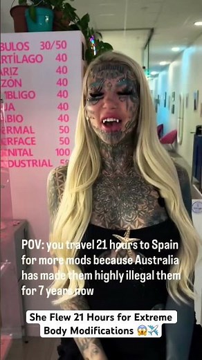 She Flew 21 Hours for Extreme Body Modifications 😱✈️