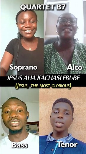 JESUS AHA NA ATOM UTO - ONLINE QUARTET CHALLENGE (Quartet B7) || Popular Igbo hymn |Catholic song